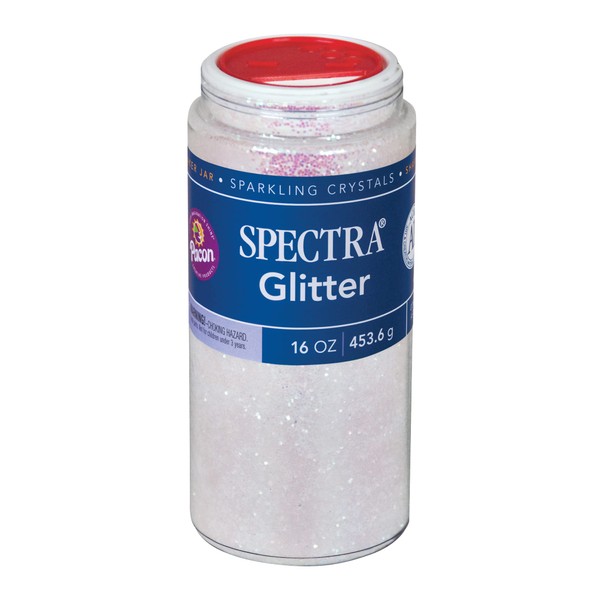 Spectra Arts & Crafts Glitter, iridiscente, 16 onzas, 1 tarro