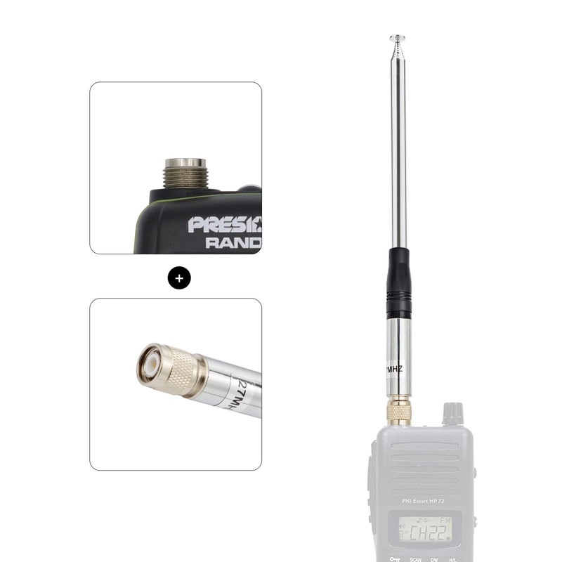 UAYESOK Telescopic TNC CB Antenna Upgrade for President Randy, Randy
