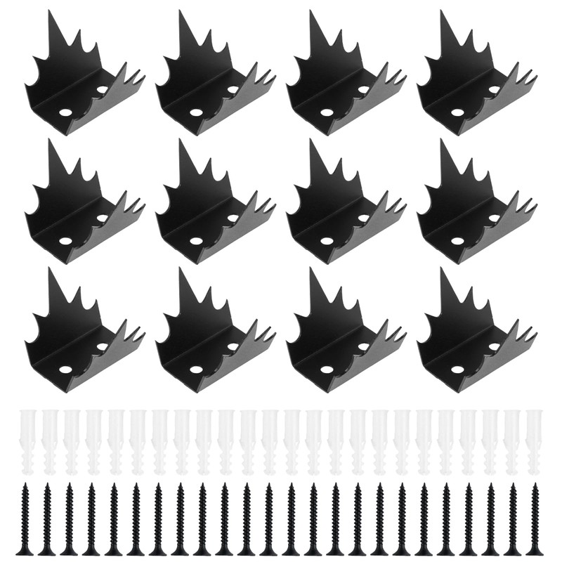 12Pcs Fence Wall Spike Metal Anti-Climb Fence Security Spike with