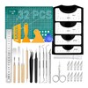 32 Vinyl Weeding Tool Kit with T-Shirt Guide Ruler Precision