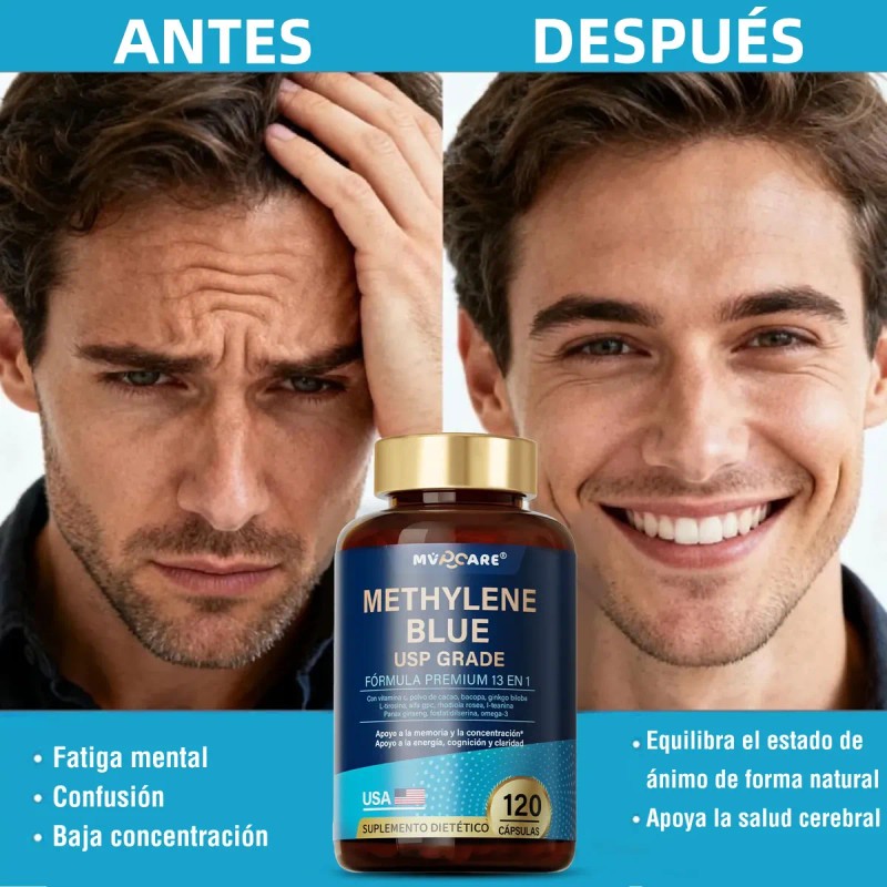 Azul Metileno 120 Capsulas Mvpcare