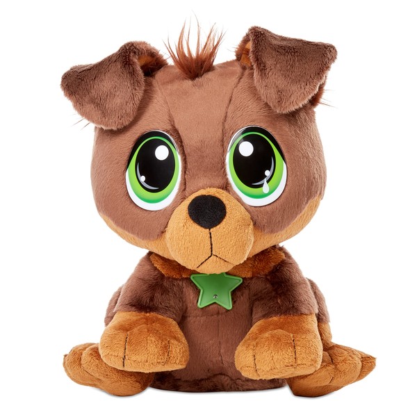 Little Tikes Rescue Tales Adoptable Pet Rottweiler Interactive Plush Pet Toy, Multicolor