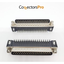 Pc Accessories - Connectors Pro 6-Pack DB37 Male Right Angle PCB Mount Connector, D-Sub 37 Pins 90 Degree PC Board DR37 M, 6-PK