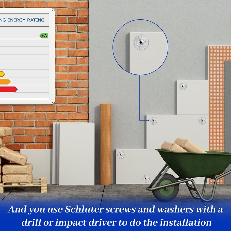 Washers for Installation of Foam Board Panels 1-1/4 Inch Galvanized