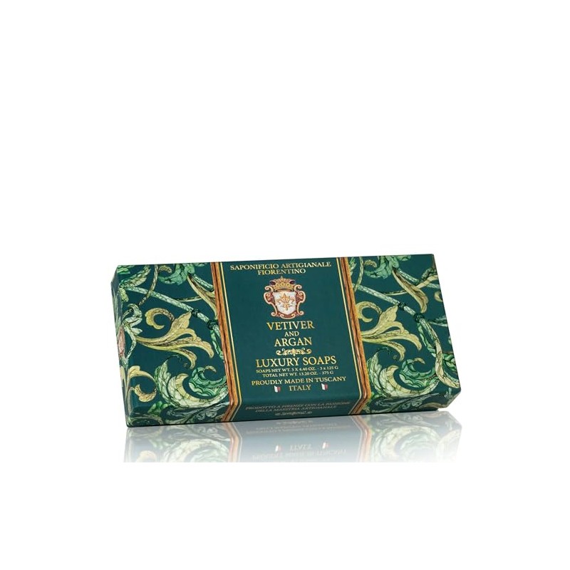 Fiorentino Soap Vetiver and Argan 3 x 125 g