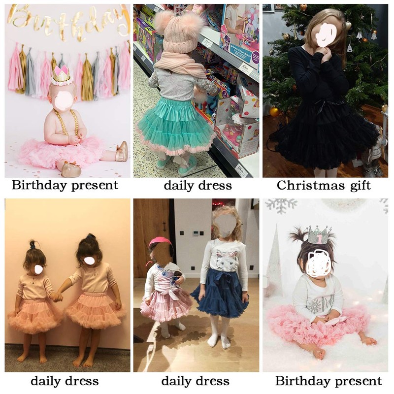 Tutu.kk - Falda tutú para niña, princesa mullida, suave de