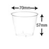 Caterserve Crystal Clear Hard Plastic Dessert Cups Multi-Use tumblers 5oz-145ml