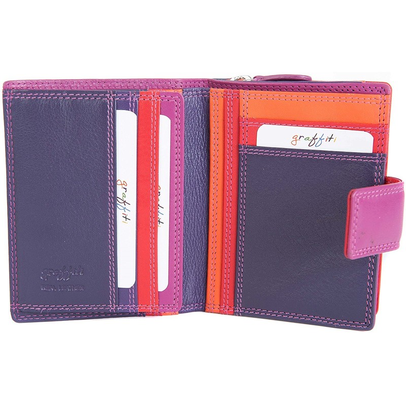 Golunski Graffiti 'China Rose' Soft Leather Small Womens Purse Wallet