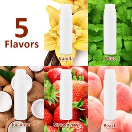 DMSKY Lip Balm Bulk Unlabeled 200 Pack, Natural Ingredients Vitamin E Shea Butter, Custom Chapstick Bulk For Party Favors & Wedding Favors