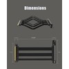 GLOTRENDS 200mm PCIe 5.0 Riser Cable for RTX5090 RTX4090 RX9070