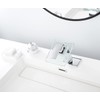 Bathroom Sink Faucet Waterfall Glass Spout LED Light 3 Colors