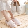 Women’s Extra Wide Easy Closure Jewel Slippers for Seniors, Elderly,