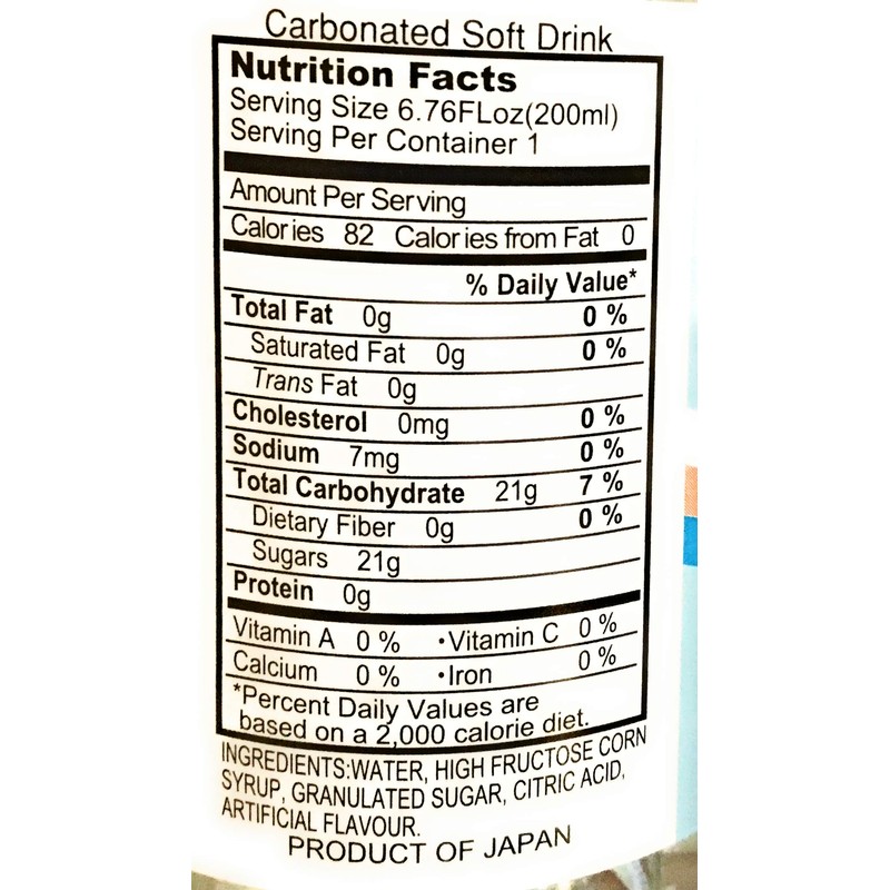 Ramune Carbonated Soft Drink 6.76 Fl Oz(Original Flavor) 6 Pack