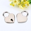2 Sets Mini Heart Lock, Padlock for Diary, Heart Lock