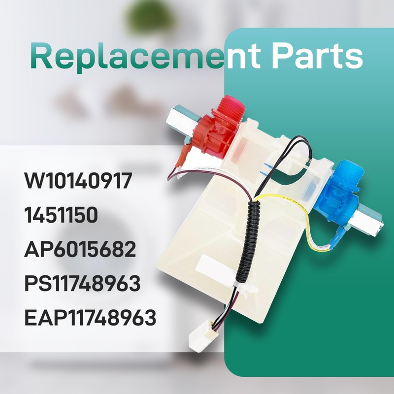WPW10140917 Washer Water Inlet Valve Replacement Parts, Replaceable W10140917 1451150