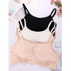 3 Pieces Mini Camisole Bra Padded Bra Tank Top Bra