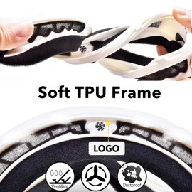 HUBO SPORTS OTG - anteojos de snowboard para hombres, mujeres y adultos, anteojos de esquí de snowboard de doble lente con antivaho para protección UV para niñas (Brillo)