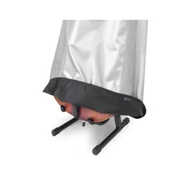 Maloney StageGear Covers 30306 Full size Cello Soft Case Instrument Bag; Weather Resistant Cover Reversible, Protects from Sun UV Rays, Travel Gig Bag for Musicians,Silver,Black,49 inch