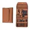 Naekkeodeuktem Nail Clipper Set with Leather Pouch and Toenail Odor