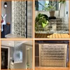 Yutianli Black Transparent Ice Crystal Patterned Glass Blocks Wall Decor