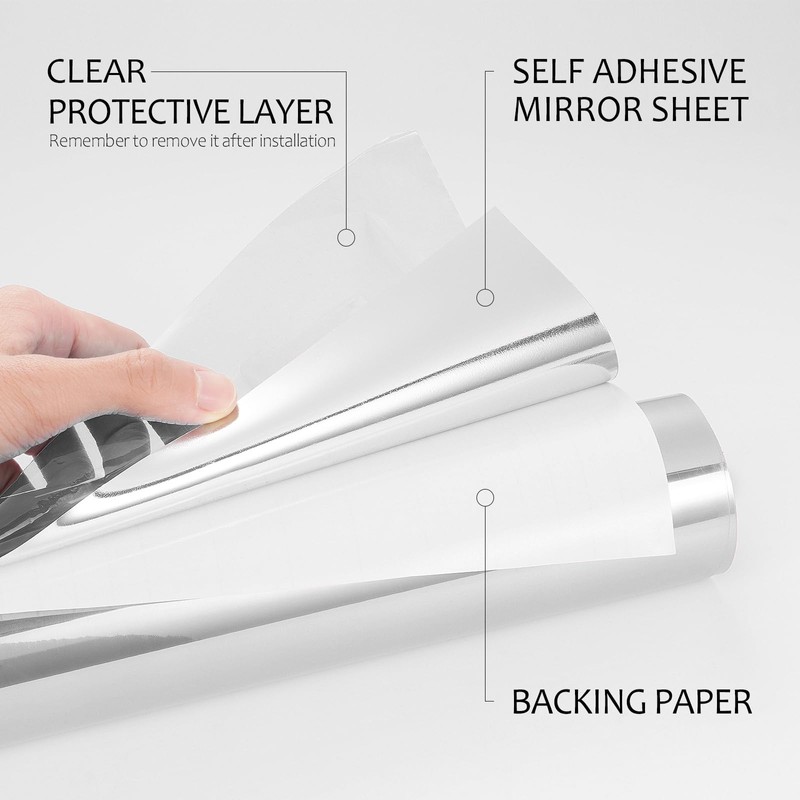 Stickyart Flexible Mirror Stickers for Walls Flexible Mirror Sheet Self