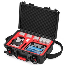 STARTRC PHOTO Mini 4 Pro/3 Case, Portable Hard Waterproof Case for DJI Mini 4 Pro/3, RC2/RC Controller, 7 Battery, Other Accessories