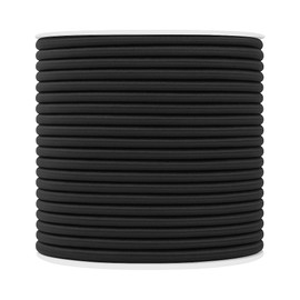 Mandala Crafts 3/16 Inch Black Elastic Cord 6mm - 16 Yards Heavy Duty Outdoor Bungee Cord for Kayaks, DIY Tent Pole Shock Cord, and Stretchy String Rope Replacement