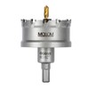 Mollom (2-1/2''|64mm) Heavy Duty Carbide Hole Saw with 2 Pilot