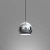 Licht-Erlebnisse Pendant Light Chrome-Plated Metal E27 Diameter 18 cm for