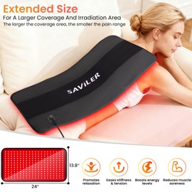 24’’ x 13.8’’ Red Light Therapy Mat, Large 260 LEDs 660nm 850nm