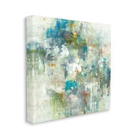 Stupell Industries Modern Earth Tone Abstraction Busy Blue Green, Designed by Lisa Ridgers Canvas Wall Art, 36 x 36, Multi-Color
