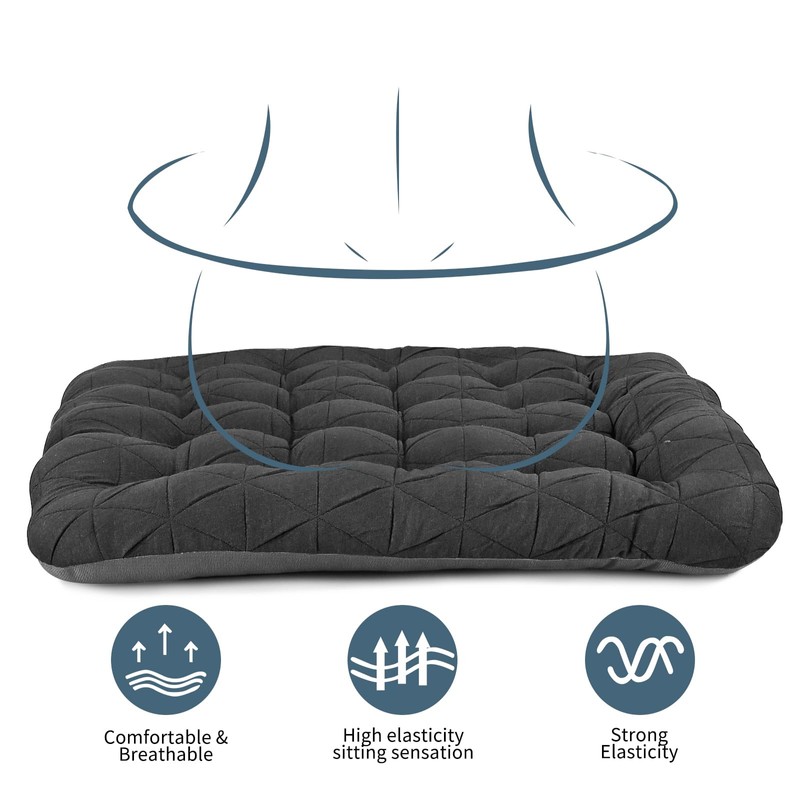 BUYUE Good Support Office Chair Cushion, Luxury Jacquard with Anti-Skid