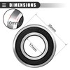 Motoforti Universal 6003-2RS Deep Groove Ball Bearing Double Sealed, 2pcs