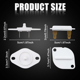 8577274 Dryer Thermistor, 3390719 Dryer Thermal Fuse Dryer Thermistor Fuse Resistor Replacement Parts for Whirlpool, Kenmore, Maytag, Replaces 688841, 690198, 3976615, 3390292