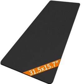 Miaozhun Gun Gleaning Mat for Pistol Rifle Shotgun, 31.5" x 15.7" Oil-Resistant Gun Cleaning Pad, Non-Slip Waterproof Leather Workbench Mat Desk Pad for Craft Gunsmith Maintenance (Black)