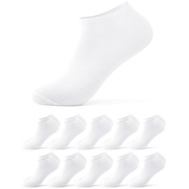 Occulto Men's Basic Trainer Socks Pack of 10-20 (Model: Alex), 10 x white., 39 - 42