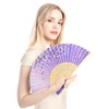 Ciomiliaro Pack of 2 hand fan fans, folding fans with