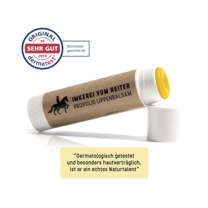 Propolis Lip Balm from the Rider, Natural Lip Care with