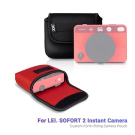 Funda de neopreno suave para cámara instantánea Leica SOFORT 2, funda SOFORT 2 con apertura de acceso rápido, funda protectora de almacenamiento para cámara instantánea Leica SOFORT 2, color negro