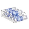 iDesign Plastic Water Bottle Organizer for Fridge, Bottle Holder for