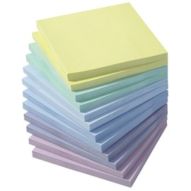 Mr. Pen- Sticky Notes, 3”x3”, 12 Pads, 600 Sheets, Summer Colors Sticky Notes 3x3