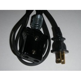 Unswitched Power Cord for Antique Sunbeam Toaster Model B (3/4" 2pin)