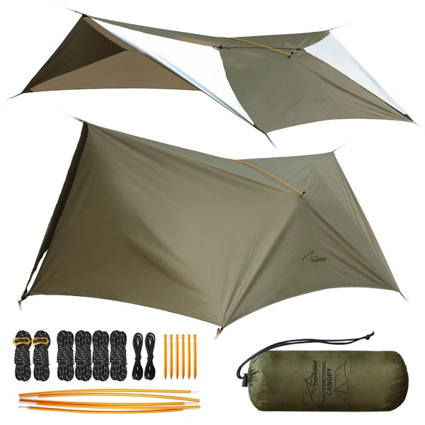 Travel Bird Ultralight Tarp, 14ft Hammock Rain Fly Lightweight Waterproof