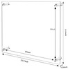 Ludery 8x10 Clear Acrylic Wall Mount Floating Frameless Picture Frame,Clear