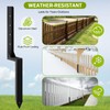 2 Pcs Fence Post Repair Kit, Heavy Duty Fence Post