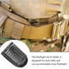 ZGGAZCA Flashlight Holder Duty Belt Basketweave Leather Pouch Accessories for