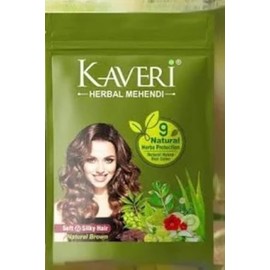 KA.VERI HERBAL MEHENDI – Natural Brown Henna Hair Color Natural Brown 150 Grams