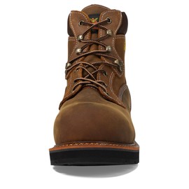 Thorogood Men's Iron River 6” Leather Waterproof Work Shoes with Composite Safety Toe Oil and Slip-Resistant Outsole, Crazyhorse - 5 2E