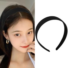 Fabric Padded Headband Hair Hoops for Women Wide Elastic Headbands Hairband for Women Girls No Teeth Thick Head Hair Bands Solid Simple Hair Bands Hoops Plain Soft Headbands for Girls Women Her