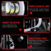 CHUSYYRAY For 2011-2017 Toyota Sienna Clear Lens Front Bumper Fog